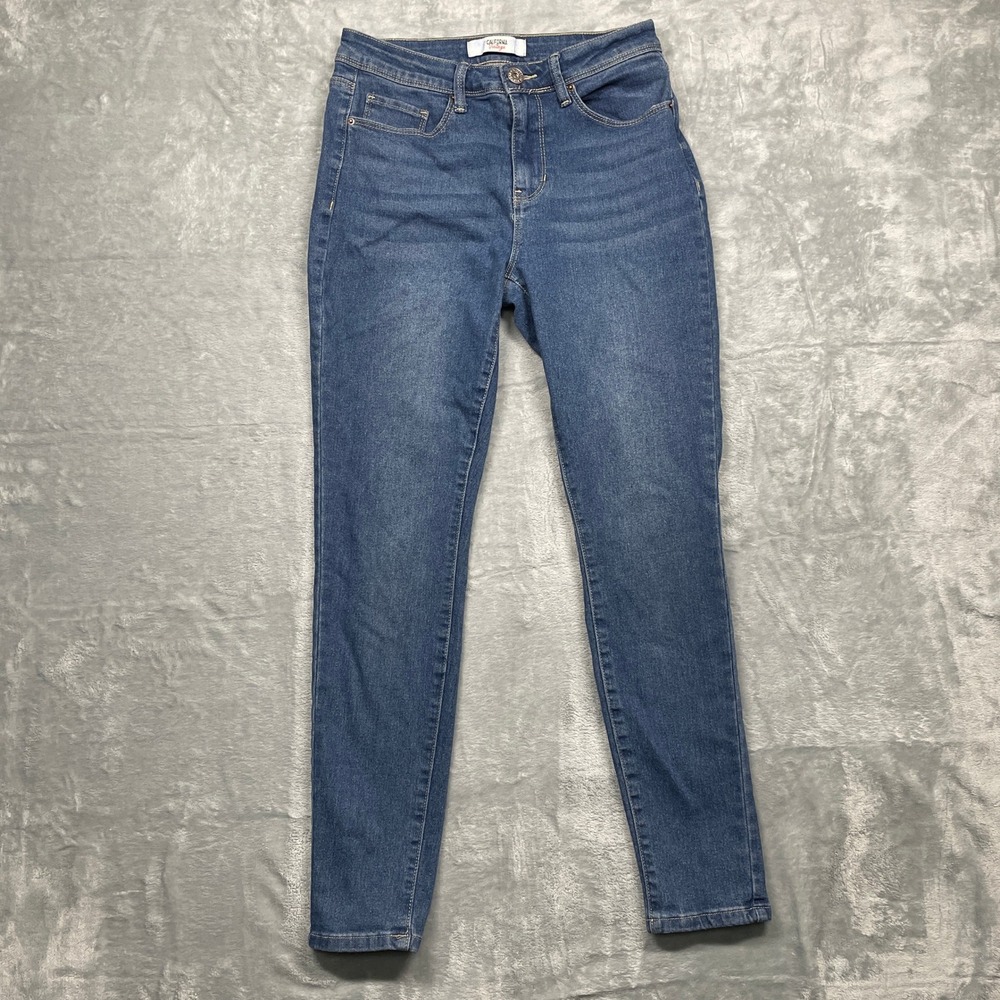 California Vintage Skinny Jeans Womens 5/27 Blue Medium Wash‎ Mid Rise Stretch
